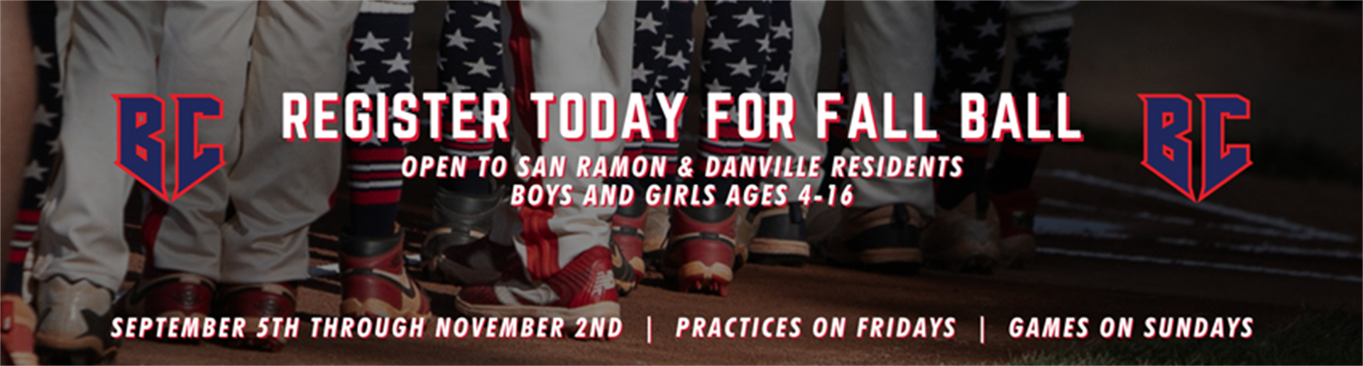 Fall Ball Registertration is OPEN