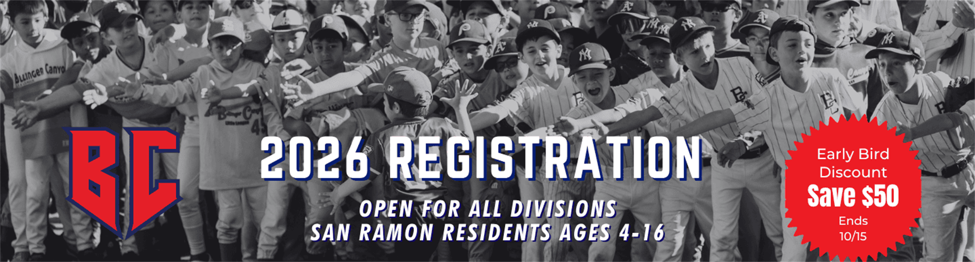 2026 Spring Registration is OPEN